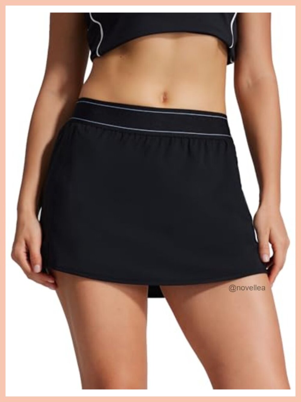 High Waisted Tennis Golf Skort with Pockets & Inner Shorts